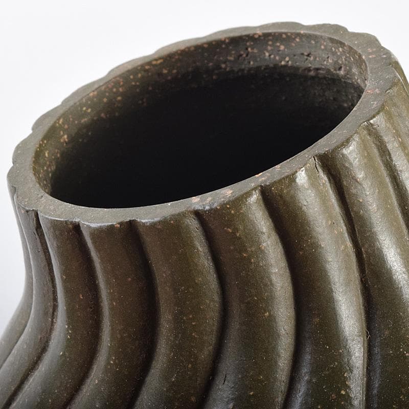 中国　顧景舟銘　紫砂　緑泥　急須　茶壷　合わせ箱　M　R7623