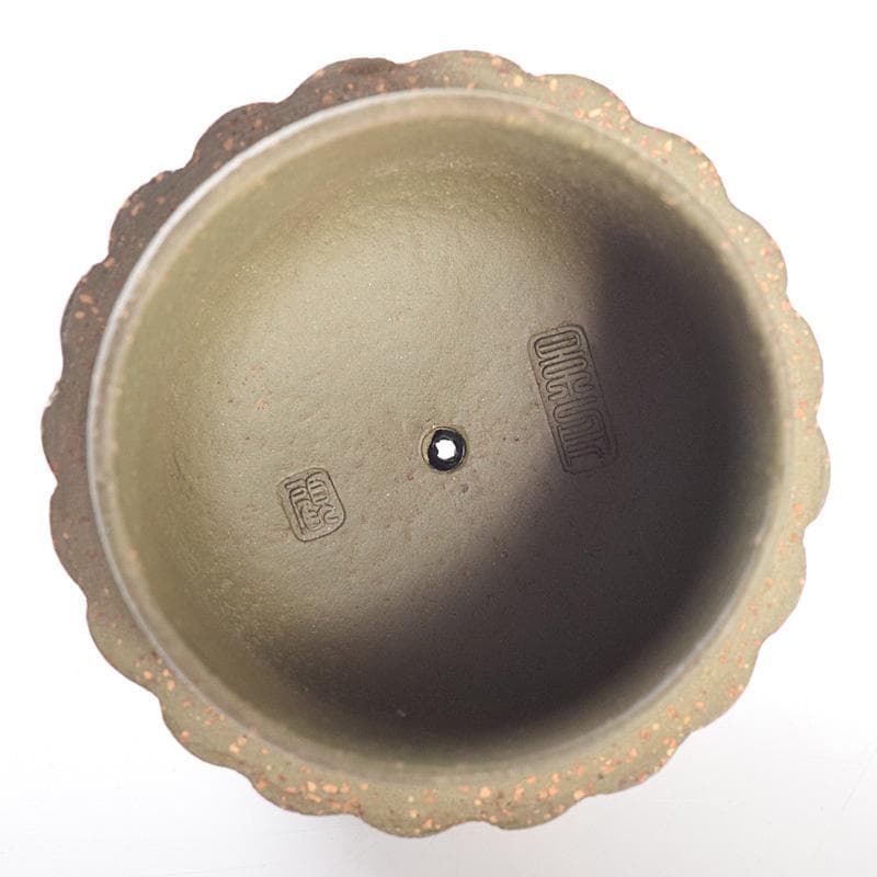 中国　顧景舟銘　紫砂　緑泥　急須　茶壷　合わせ箱　M　R7623