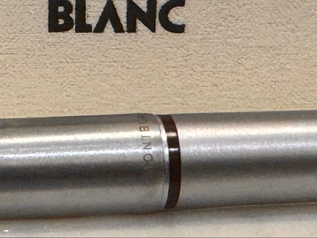 【美品】モンブラン No300 万年筆シルバー&ボルドー