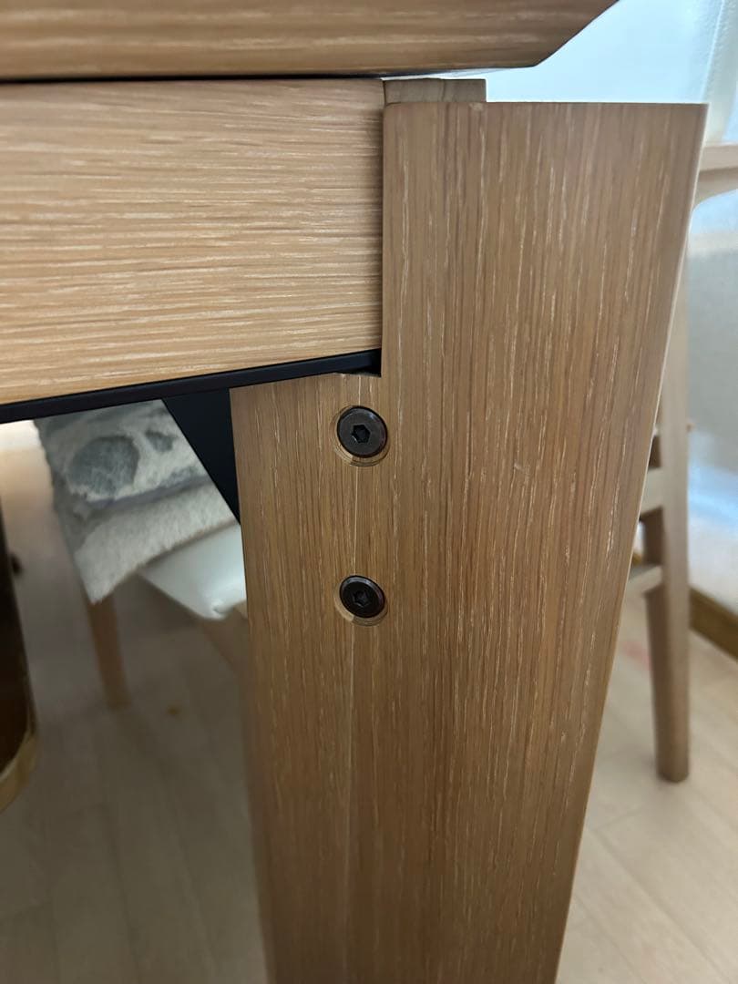 【なっち様⭐︎専用】シギヤマ家具⭐︎高級⭐︎伸長テーブル 白木目 北欧