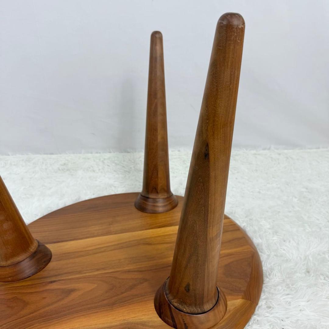 【北欧風】サイドテーブル　ナチュラル　ブラウン　オーク材　814-15