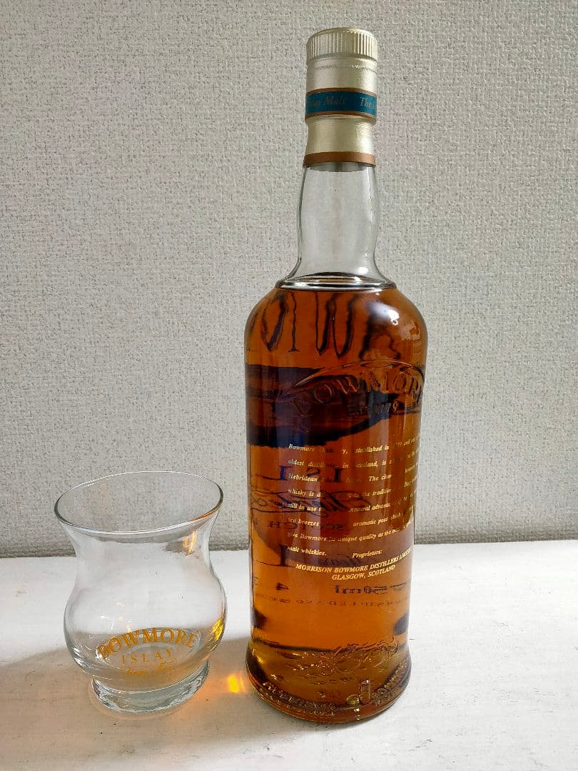 BOWMORE ボウモア 12年 カモメラベル ウィスキー グラス付 古酒
