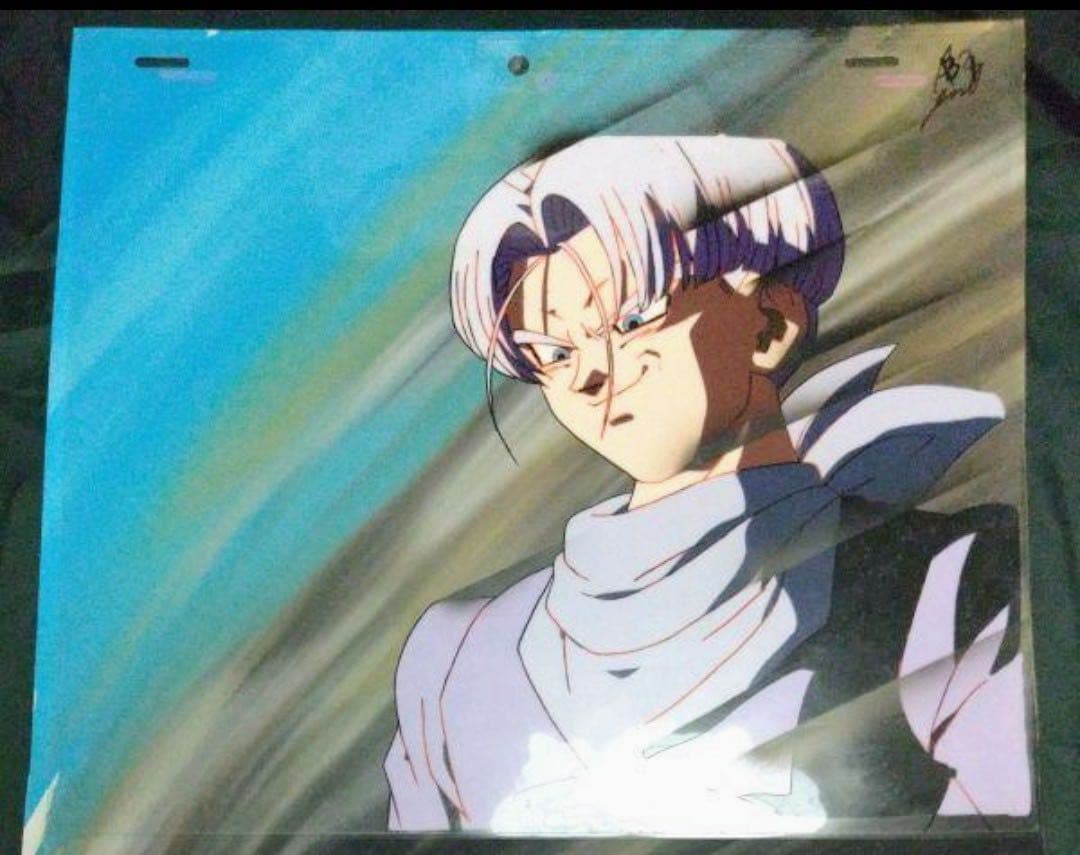 ドラゴンボールGT トランクス セル画 背景付 原画 動画 タイムシート セット