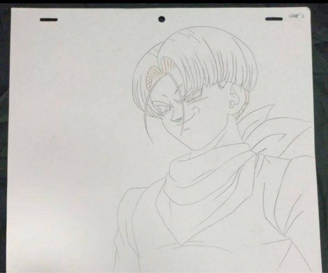 ドラゴンボールGT トランクス セル画 背景付 原画 動画 タイムシート セット