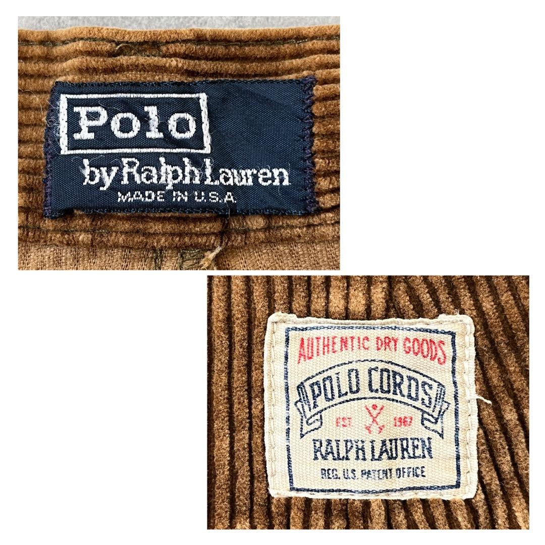 ポロバイ ラルフローレン W36 コーデュロイ チノパン USA 茶 18208