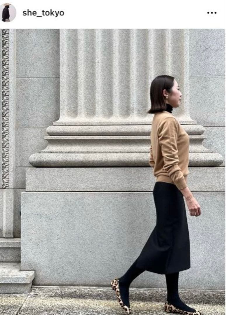 【新品】SHE tokyo タイトスカート　黒　36