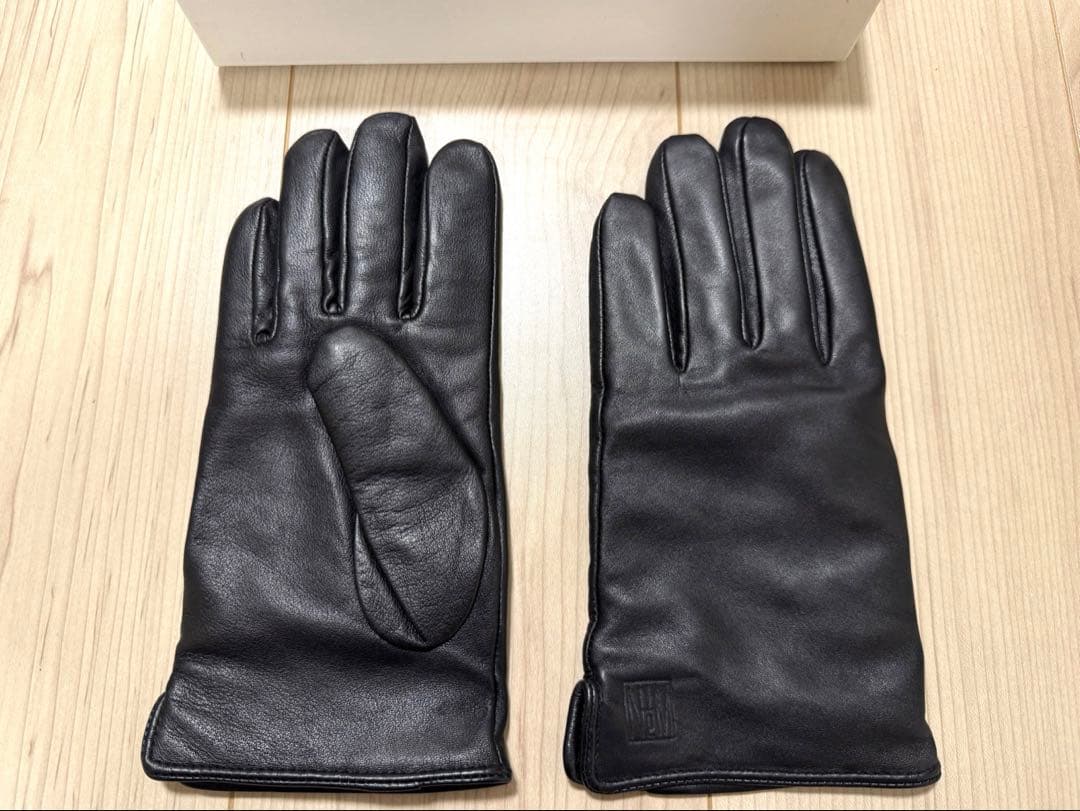 N.HOOLYWOOD COMPILE レザーグローブ カシミヤライニング 黒