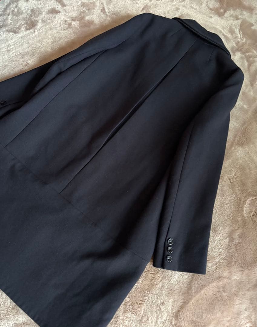 最終！ミュベールワーク　ざっくりチェスターコート　美品38 ネイビー