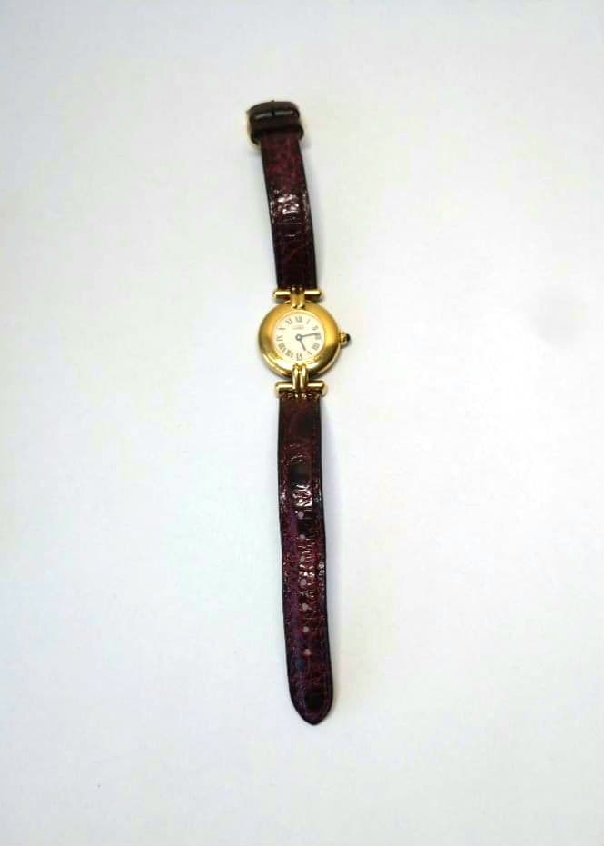 カルティエ CARTIER マストコリゼレザー クォーツ レディース