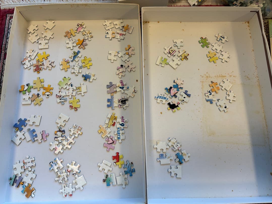 【中古品】スヌーピーカレンダージグソーパズル　1990年版 1000ピース