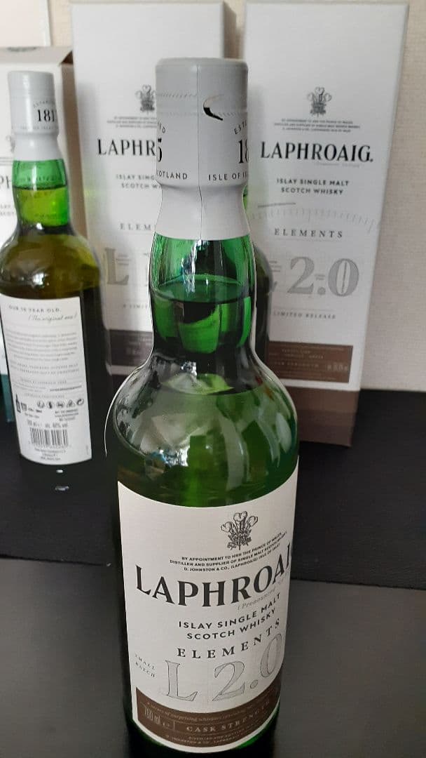 【新品】ラフロイグ10年・エレメンツ L1.0・L2.0 カーディス 4本セット