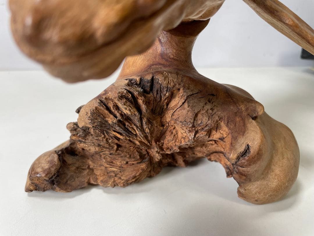 流木工芸 木彫クジラ Whale 彫刻置物《ハンドメイド・一点物・現状品》