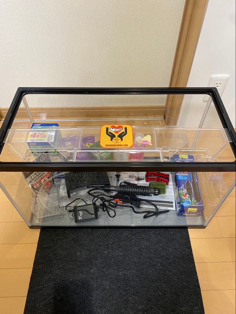 水槽セット フィルター・水草用肥料付き