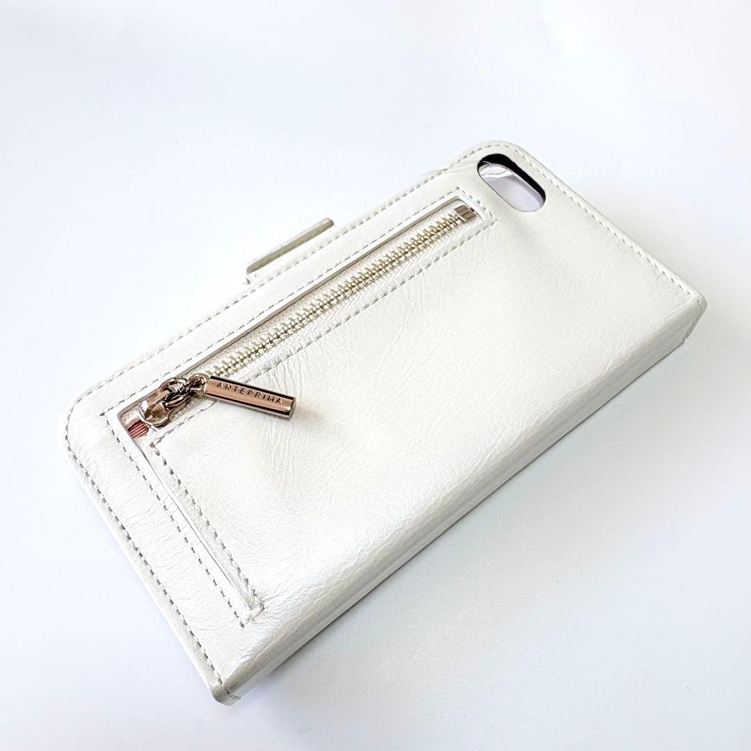 ✨新品✨アンテプリマ✨ マッツェット✨手帳型✨iPhoneSE✨ホワイト✨レザー