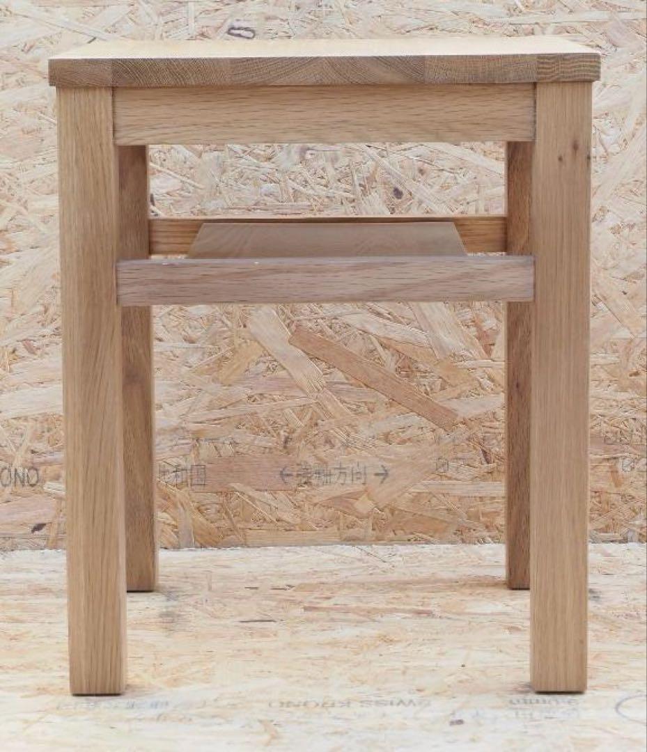 無垢材　スツール　オーク材　2個セット　無印良品？