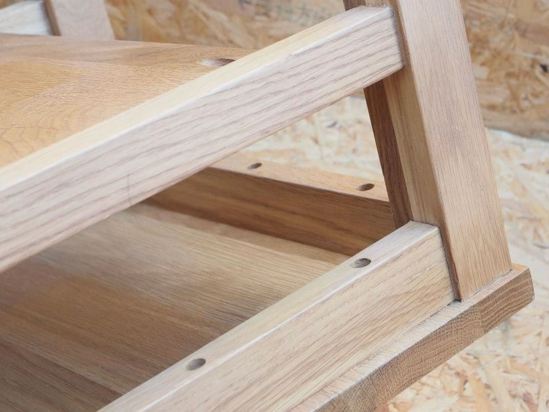 無垢材　スツール　オーク材　2個セット　無印良品？