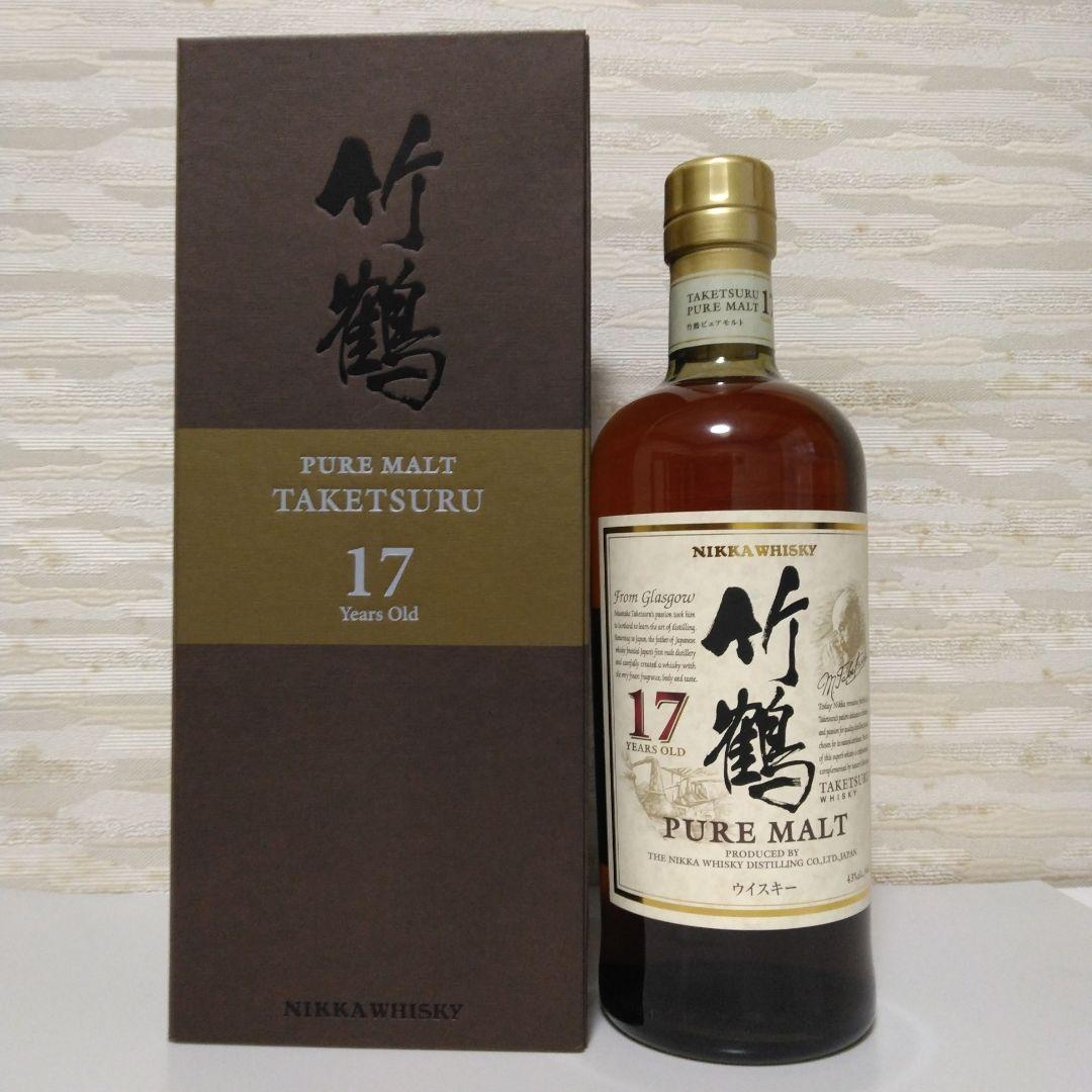 レア・美品！　【EU限定】ニッカ竹鶴17年　ピュアモルトウイスキー