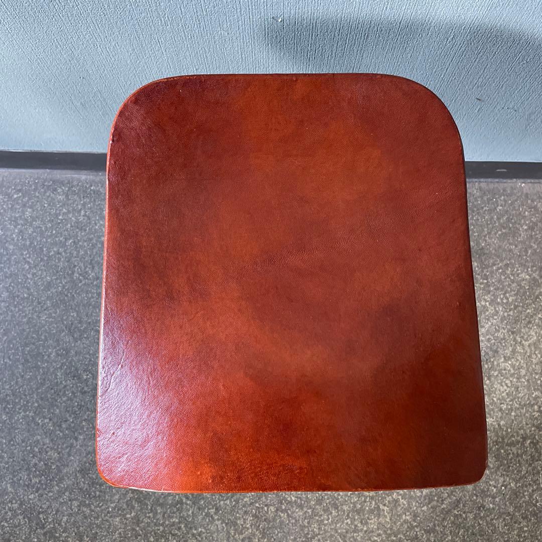 宮武製作所　MASARAスツール　1脚　鉄脚　本革