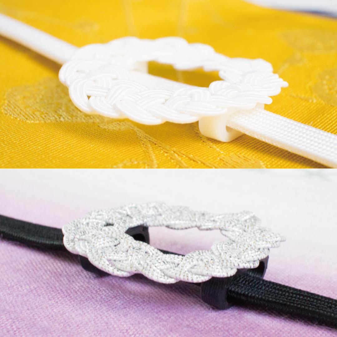 【つむら】帯留めパーツセット|三分紐対応250個｜四分紐対応100個