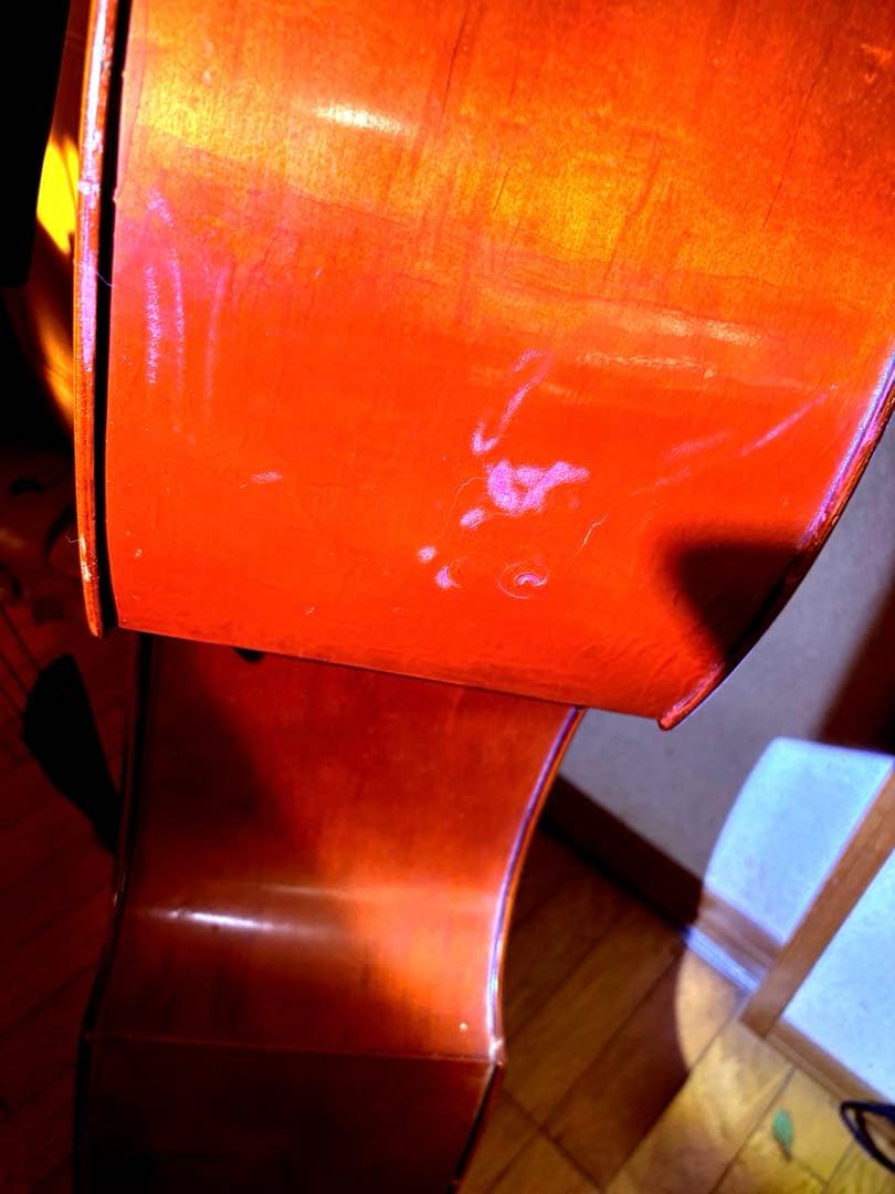 ［至宝・45年物]Chakiウッドベース(コントラバス)京都茶木ビンテージ