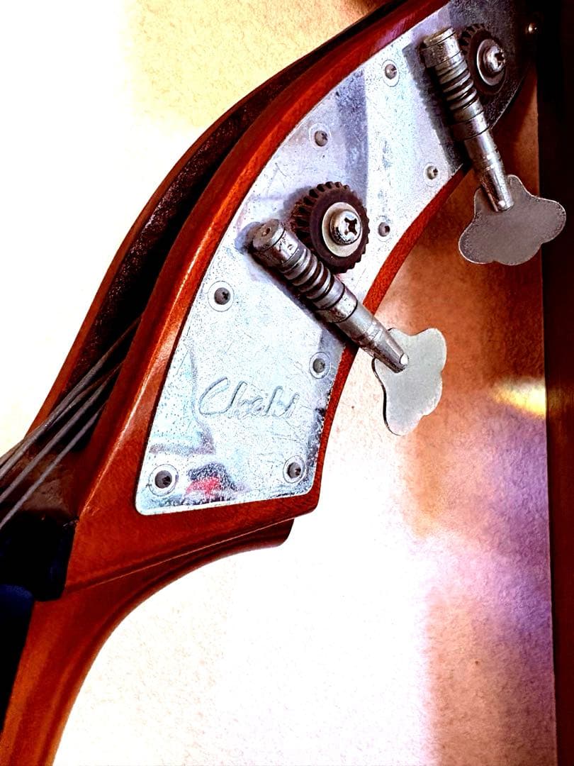 ［至宝・45年物]Chakiウッドベース(コントラバス)京都茶木ビンテージ