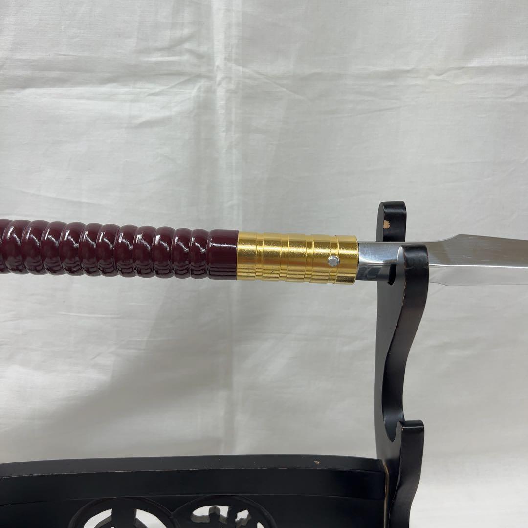 槍 模造刀 3本継 組立式 三角槍 全長約198㎝ 模擬刀 美術刀 舞踊