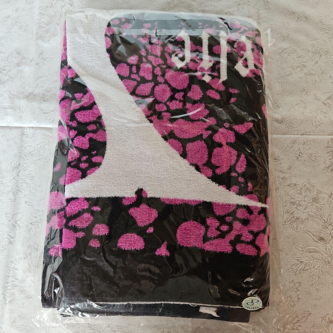 ⭐希少⭐新品 X JAPAN バスタオル 60×120cm ピンク黒模様
