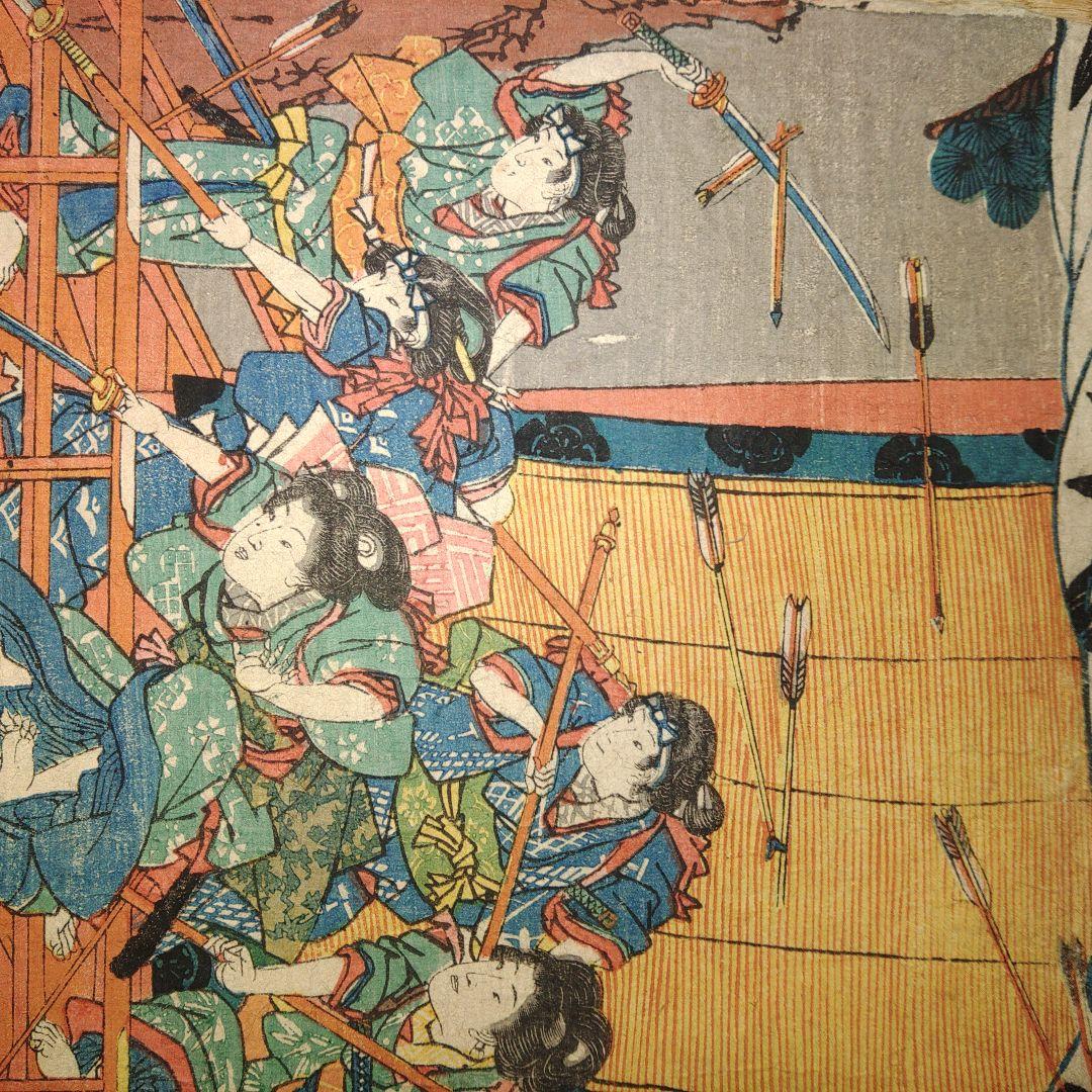 錦絵　版画　堀川夜打ノ図