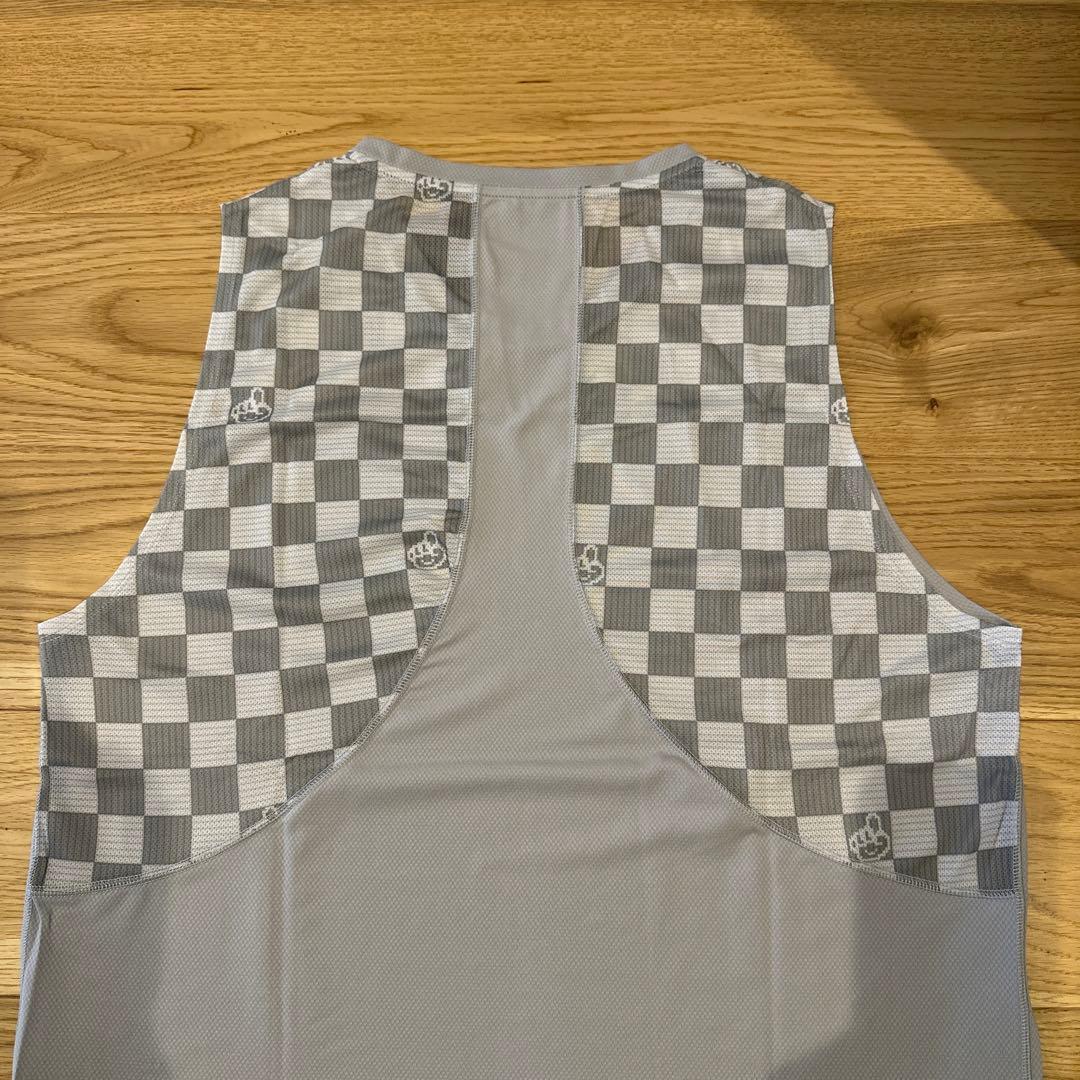 トップス MMAx3ITSUKA Checker Racing Sleeve-less