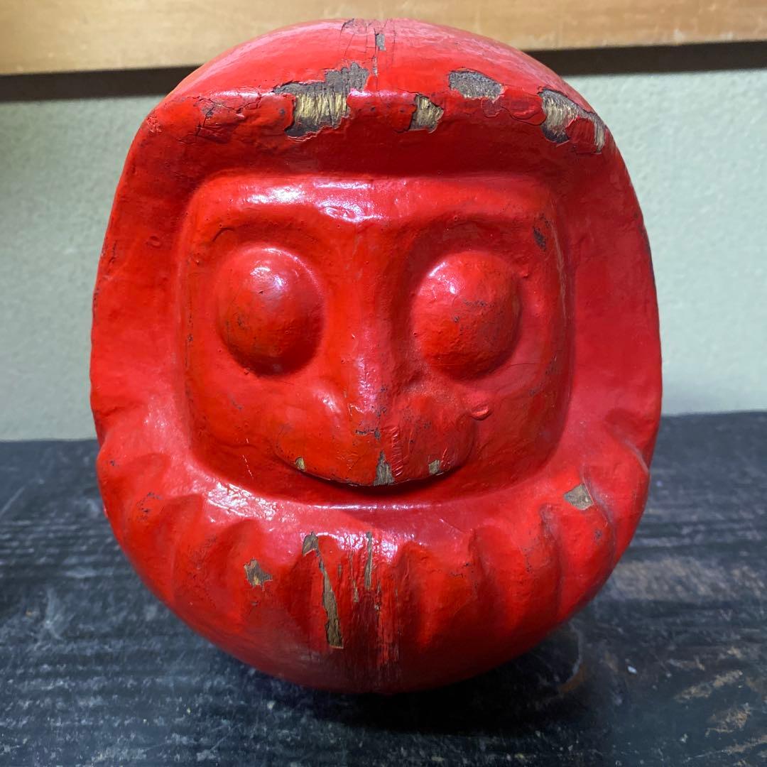 郷土玩具赤達磨張子の型15cm18cm12cm