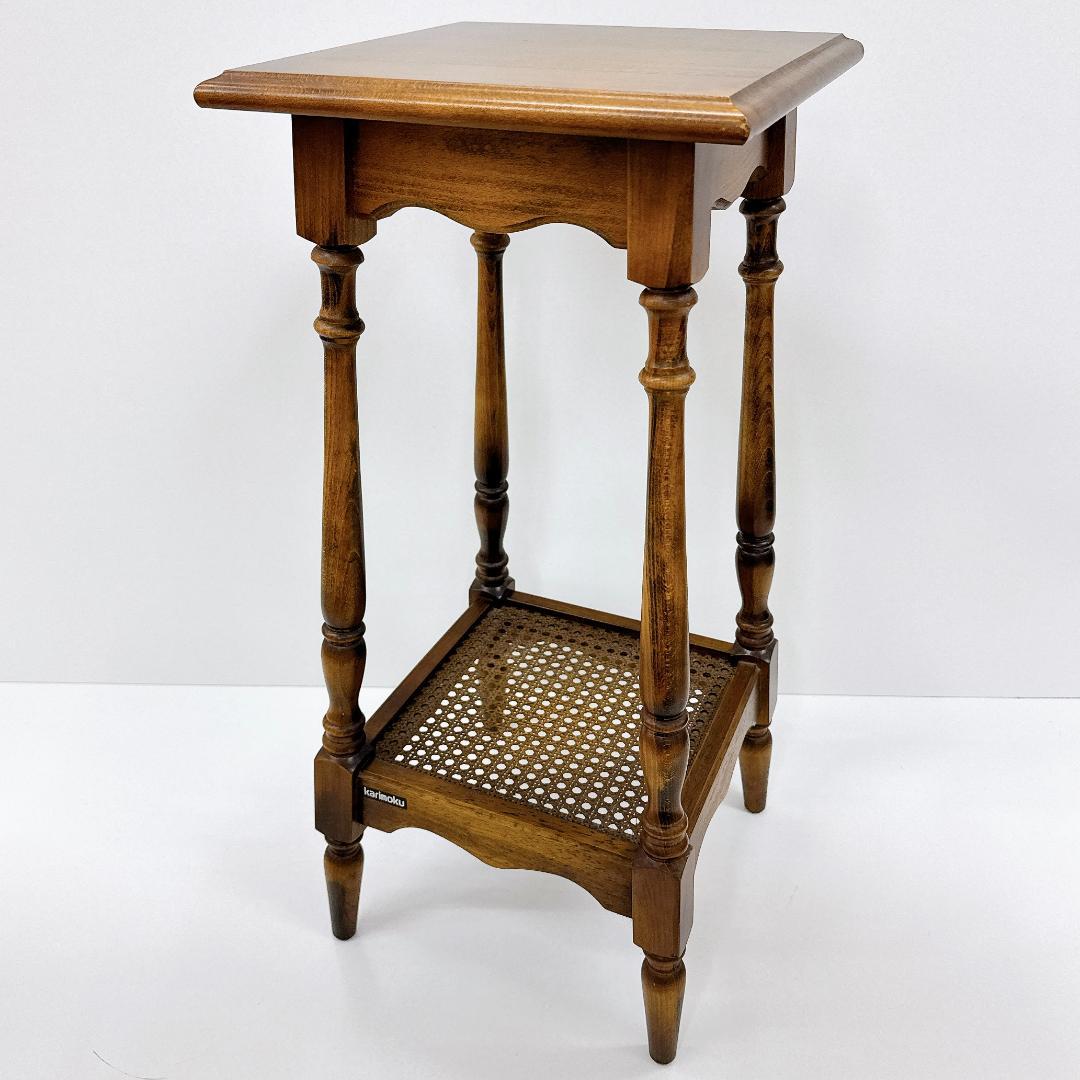 【美品】karimoku　カリモク コロニアル 花台 コーヒーテーブル