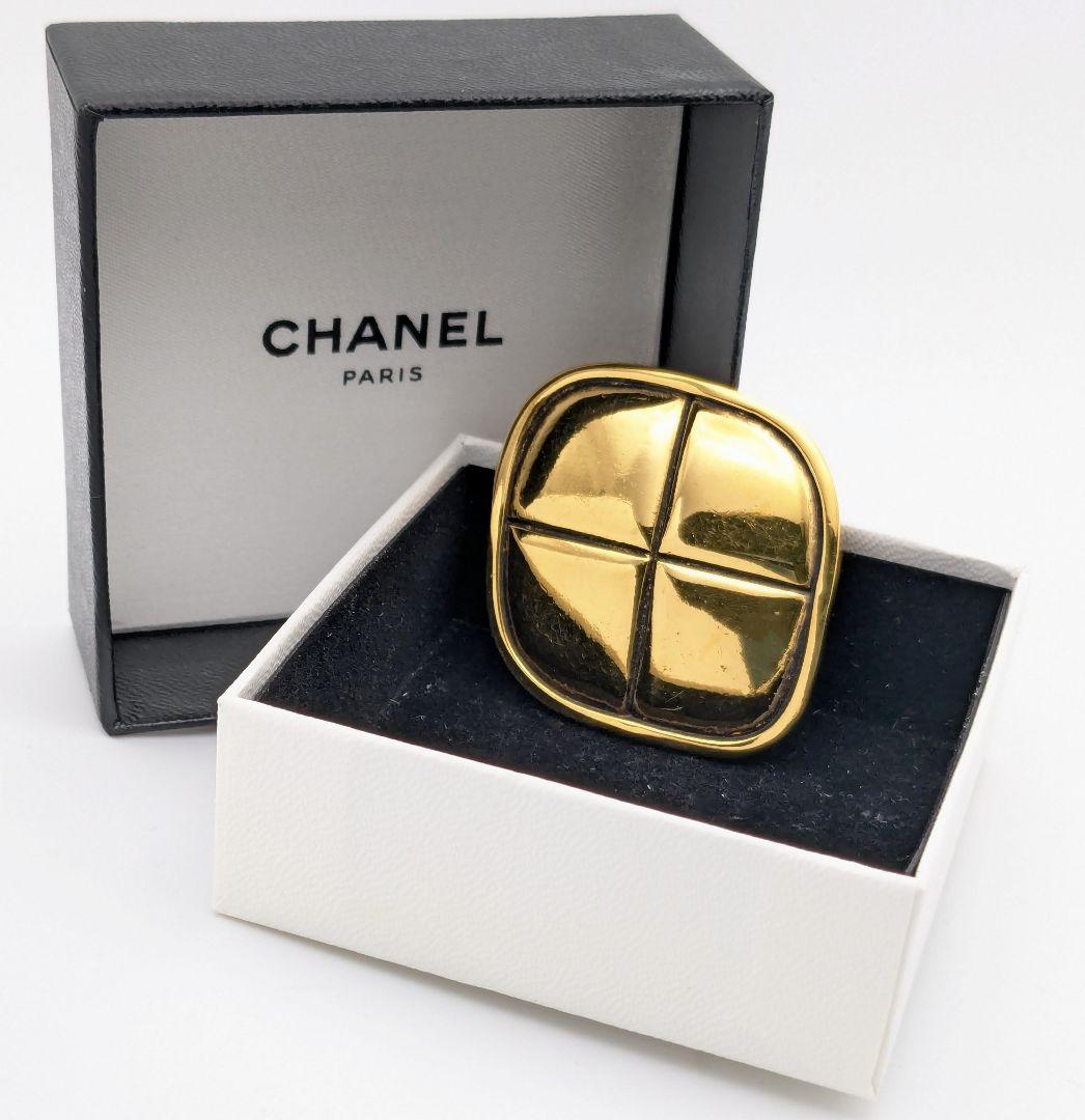 シャネル CHANEL マトラッセ ヴィンテージ ひし形 ブローチ