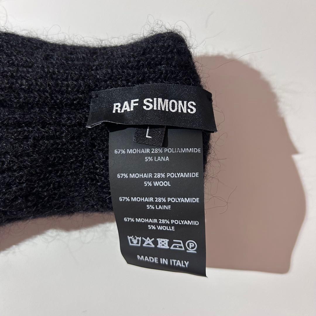 【極美品】RAF SIMONS ラフシモンズ 手袋 グローブ モヘア ブラック