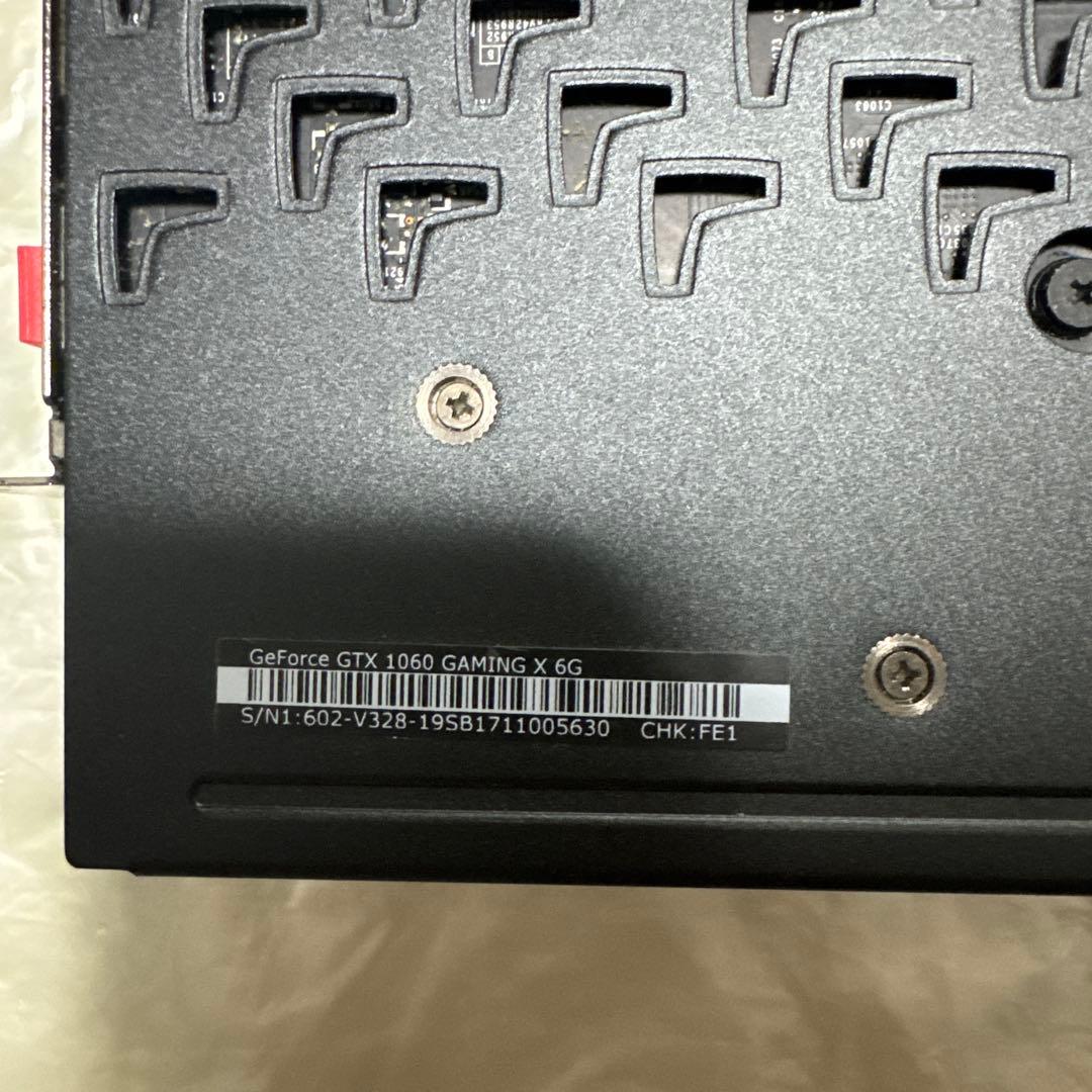 MSI製 GeForce GTX1060 6GB