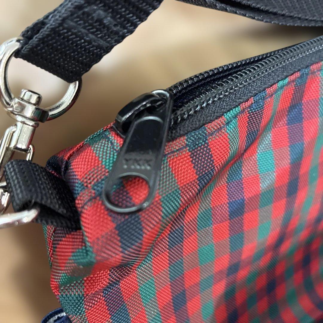 familiar チェック柄 ショルダーバッグ