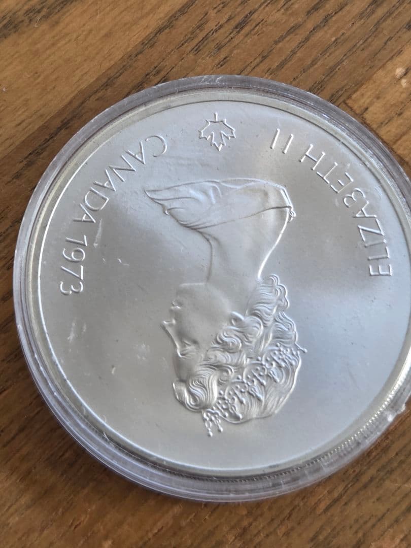 カナダ連邦　モントリオールオリンピック　記念10ドル銀貨　1976