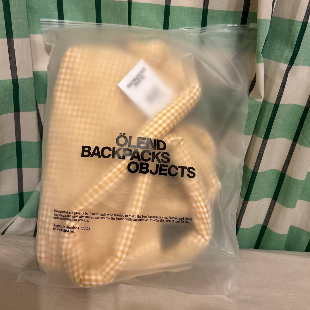 ÖLEND Mini Ona イエロー　チェック柄　オレンド　ショルダーバッグ