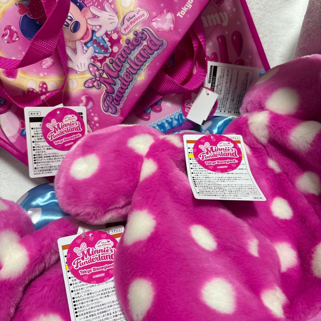 ミニー パルパル　トートバッグ　ファンキャップ　各2点セット