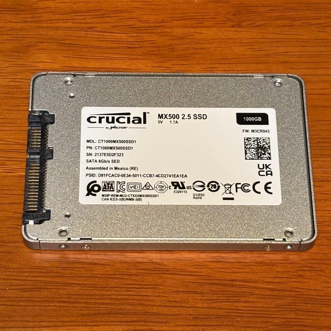 クルーシャル Crucial CТ1000 MX500 SSD 1000GB