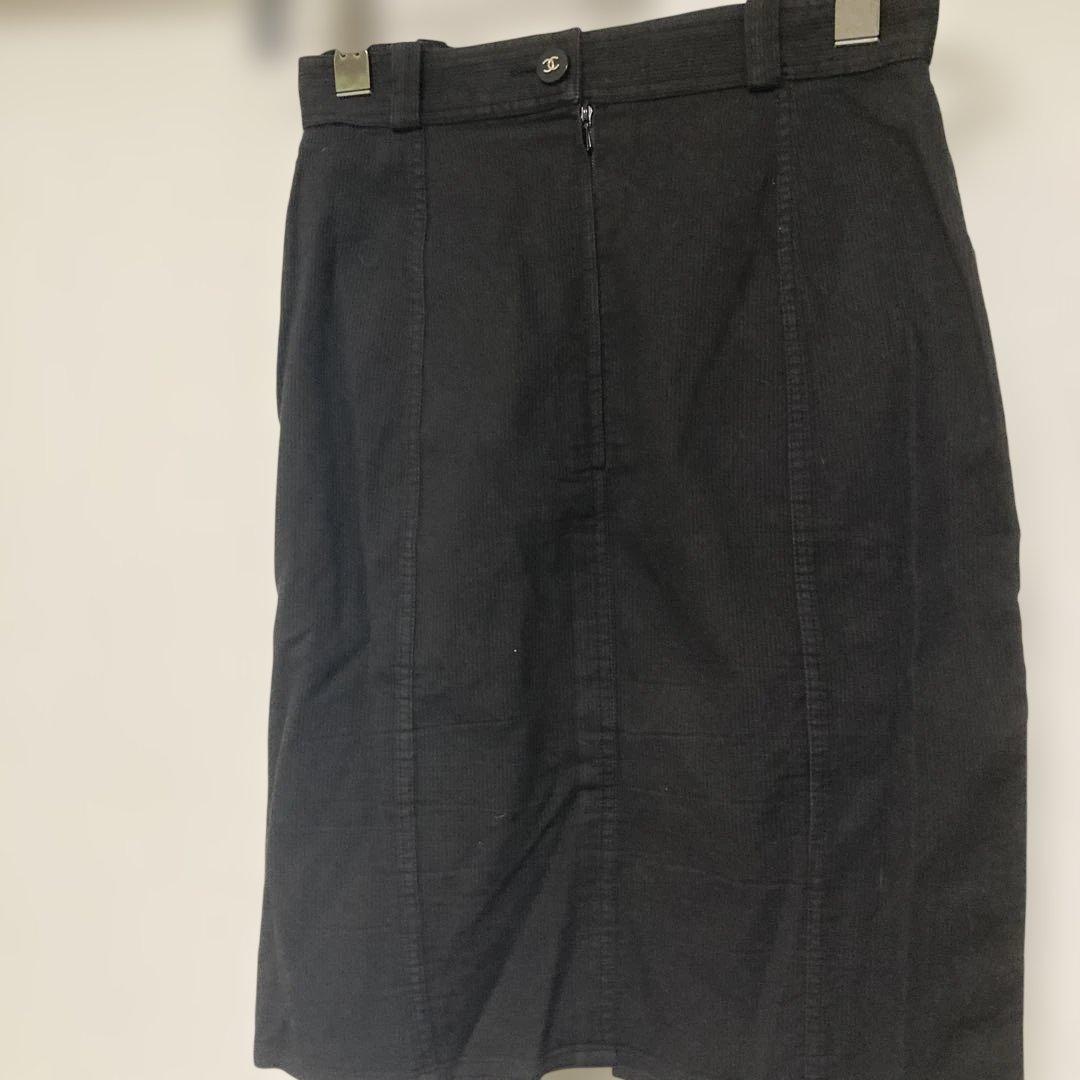 シャネル ロゴボタン 黒 タイトスカート　期間限定値下げ中