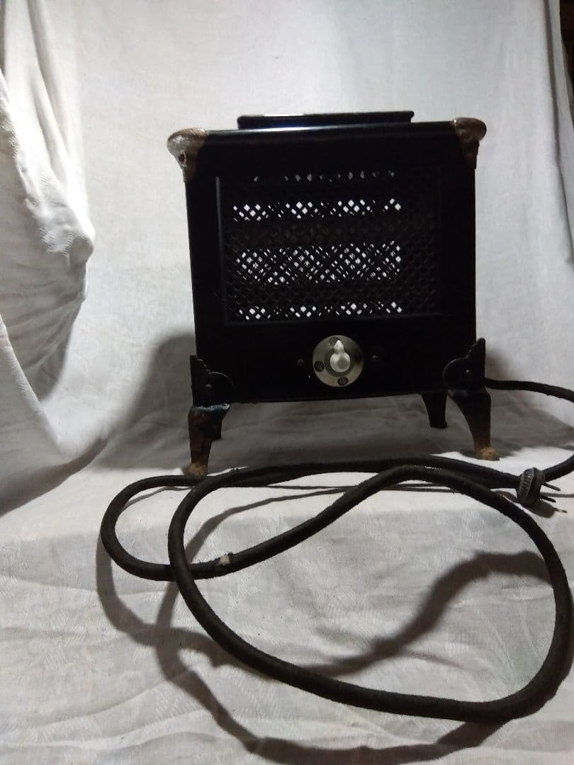 ♪昔の古い芝浦電気ストーブ　ジャンク　置物