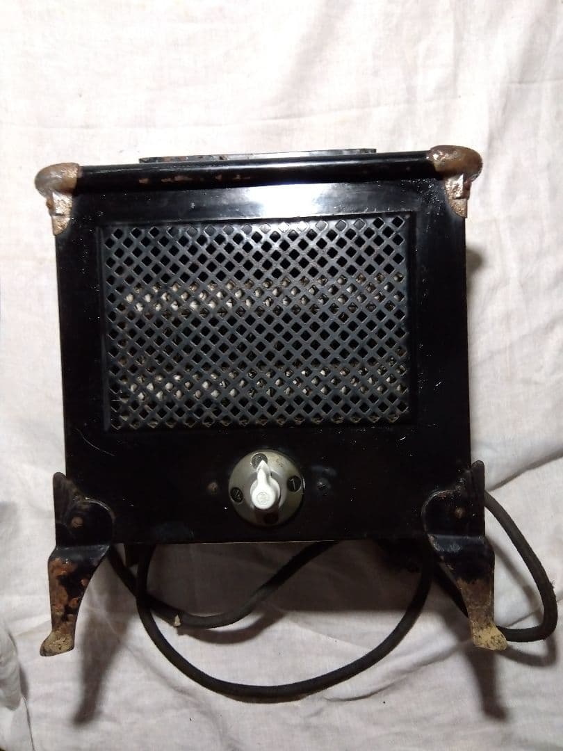♪昔の古い芝浦電気ストーブ　ジャンク　置物