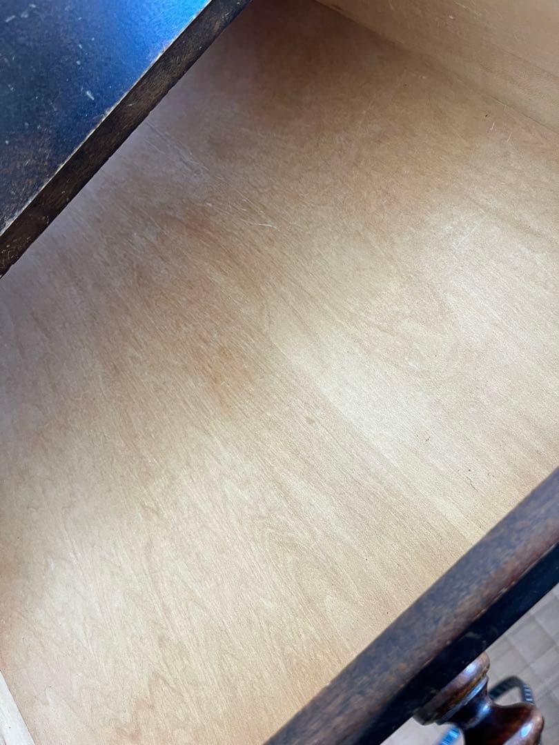 【期間限定セール】北海道民芸家具 ダークブラウン ライティングデスク