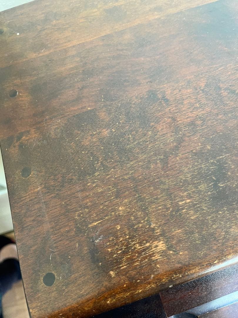 【期間限定セール】北海道民芸家具 ダークブラウン ライティングデスク