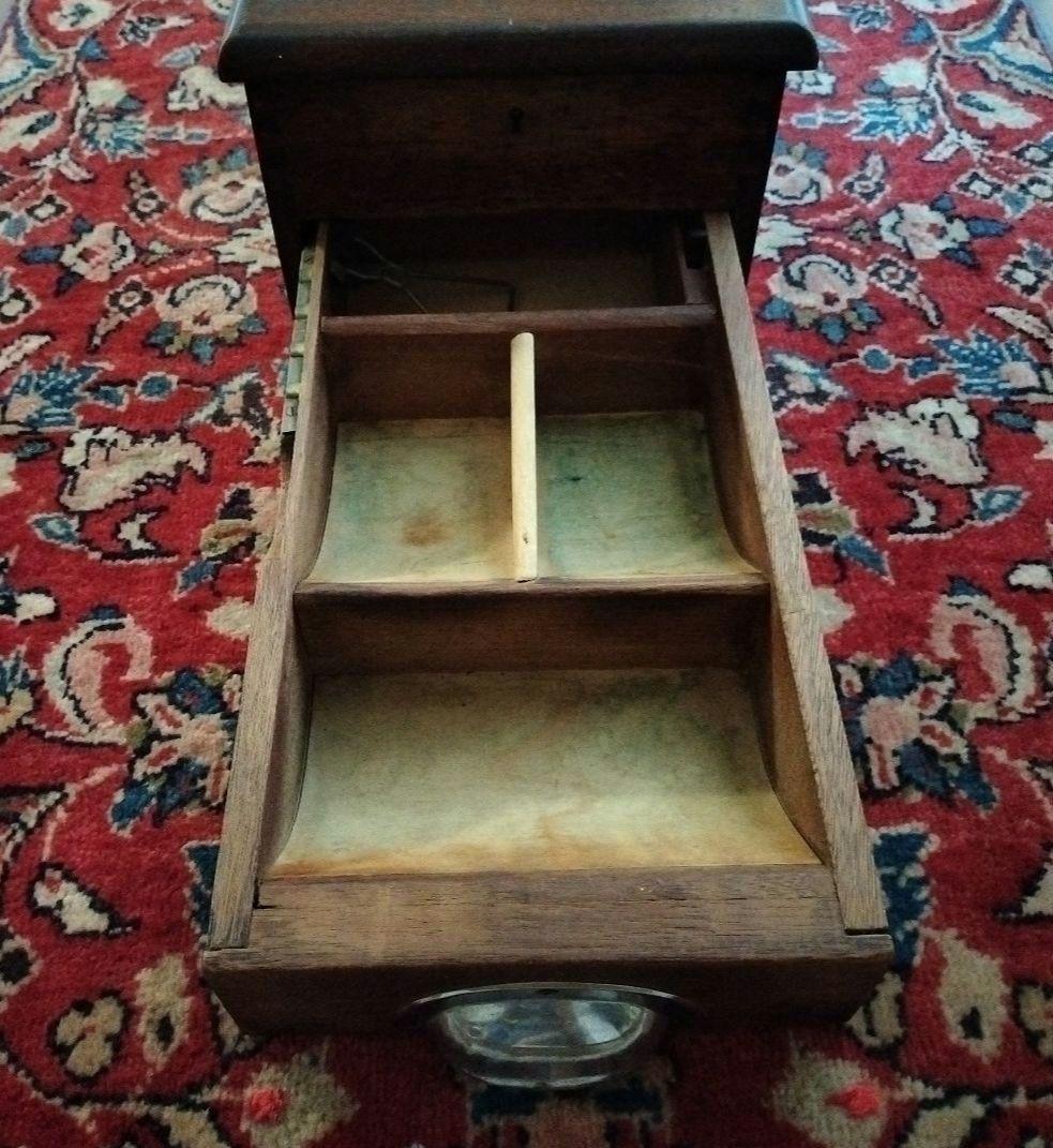 イギリスの古い木製レジスター　Cash Till