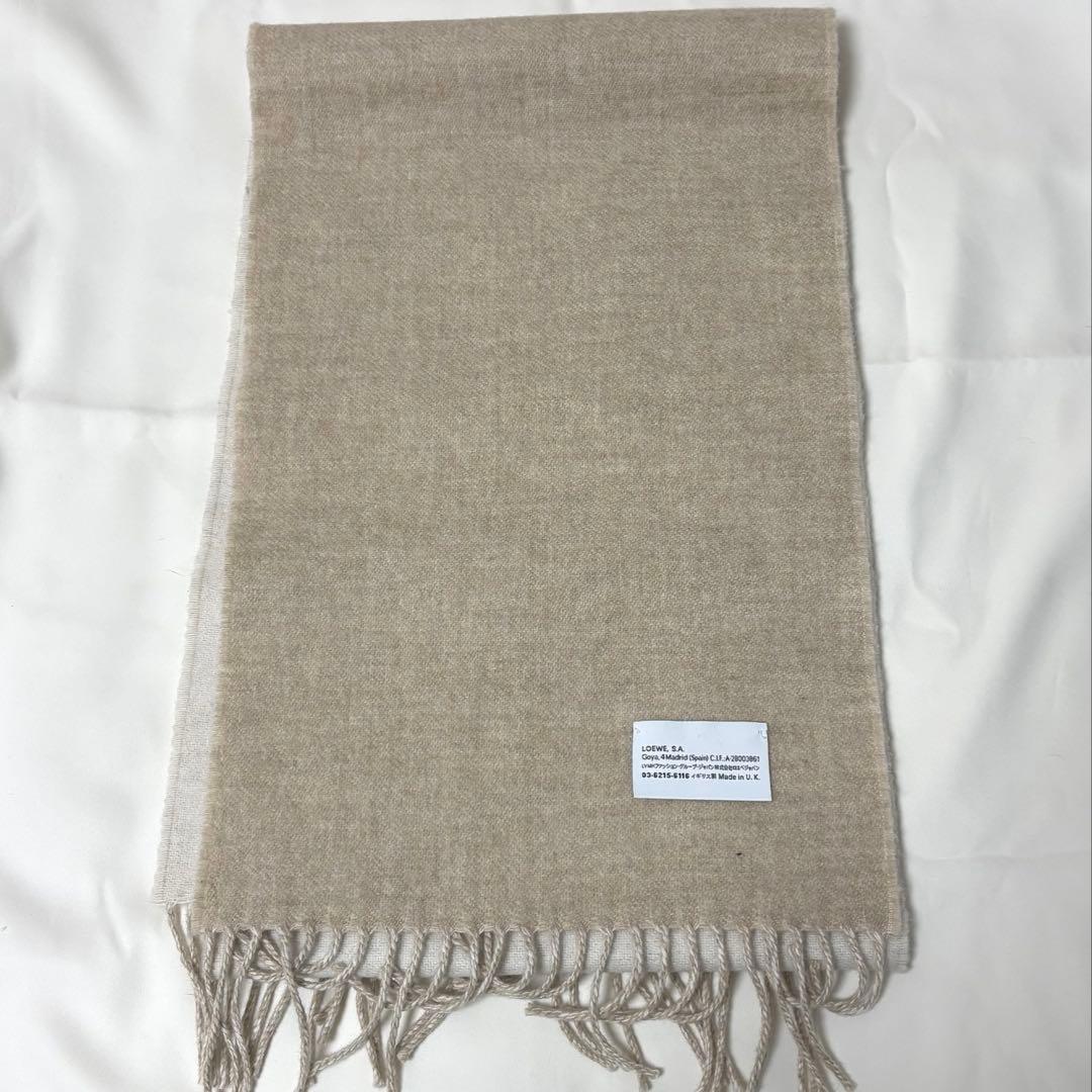 LOEWE バイカラー スカーフ (ウール&カシミヤ)