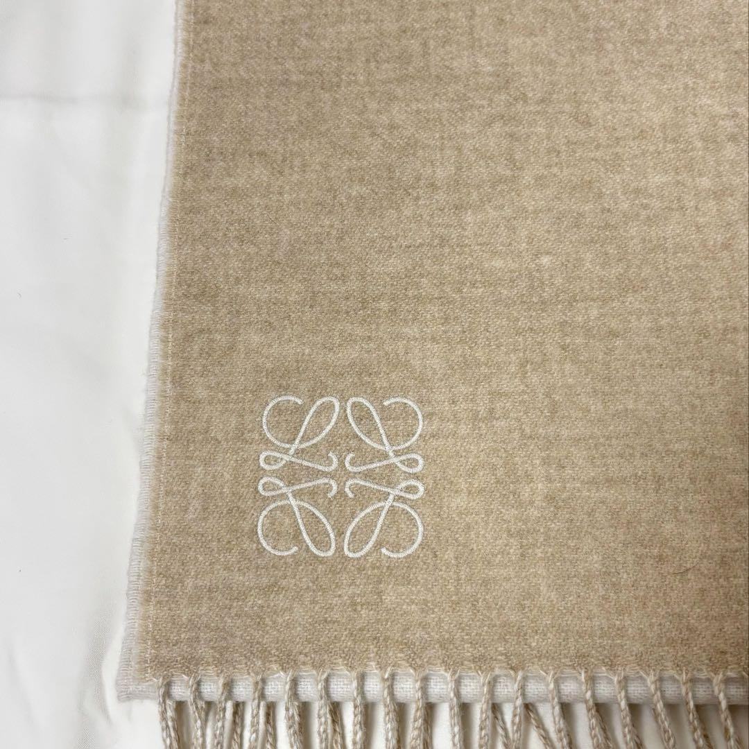 LOEWE バイカラー スカーフ (ウール&カシミヤ)