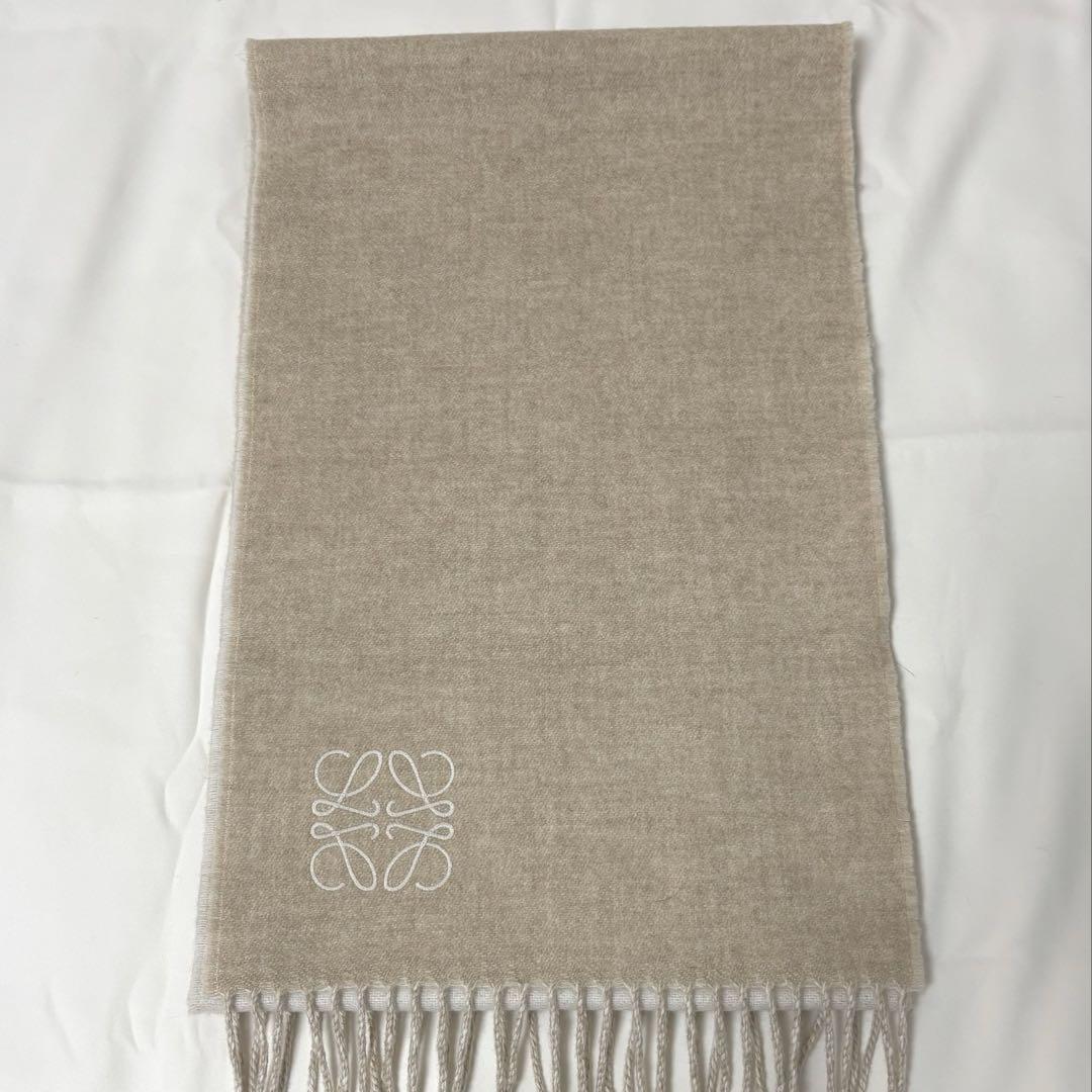 LOEWE バイカラー スカーフ (ウール&カシミヤ)