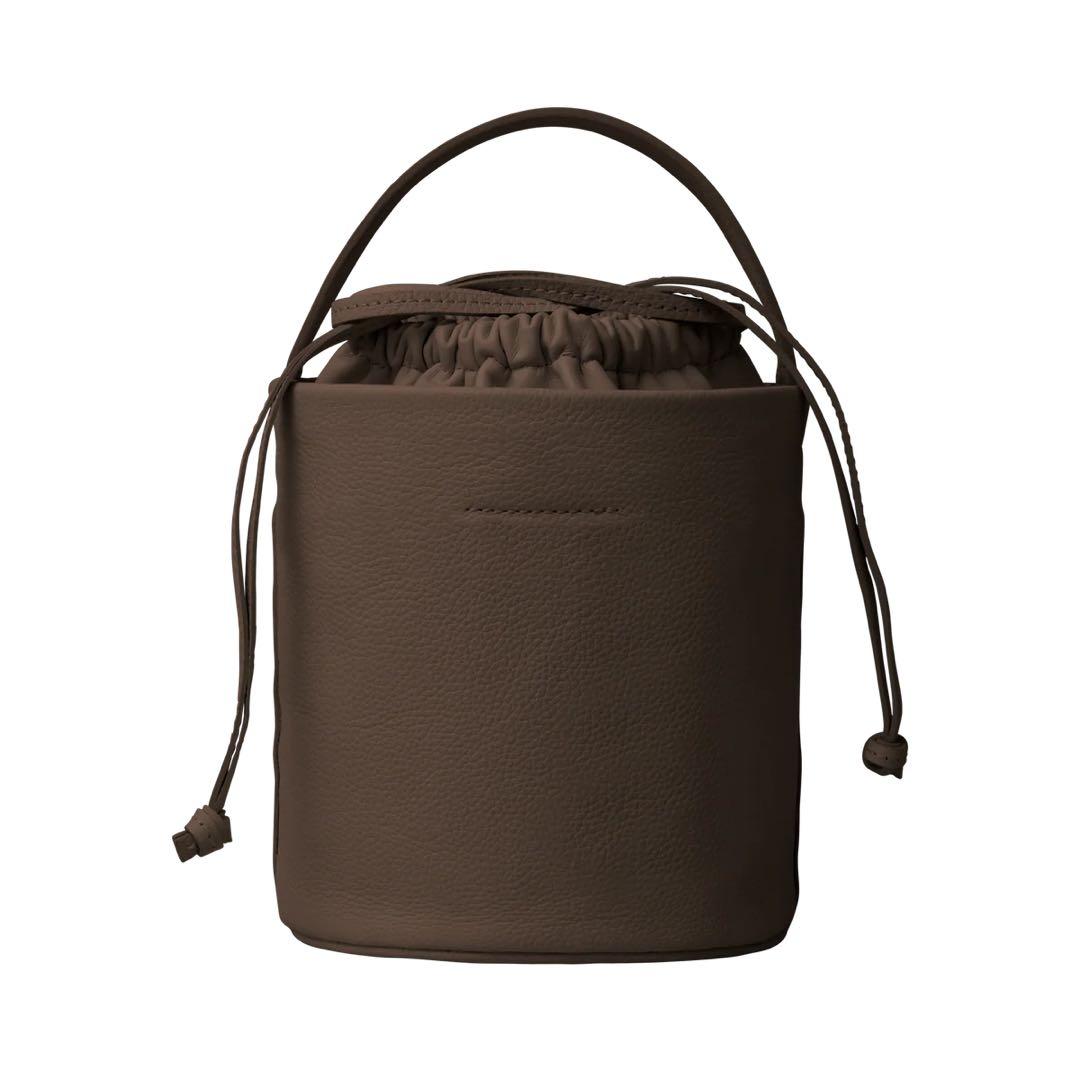 【美品】thehighlights 'pot large' wood brown