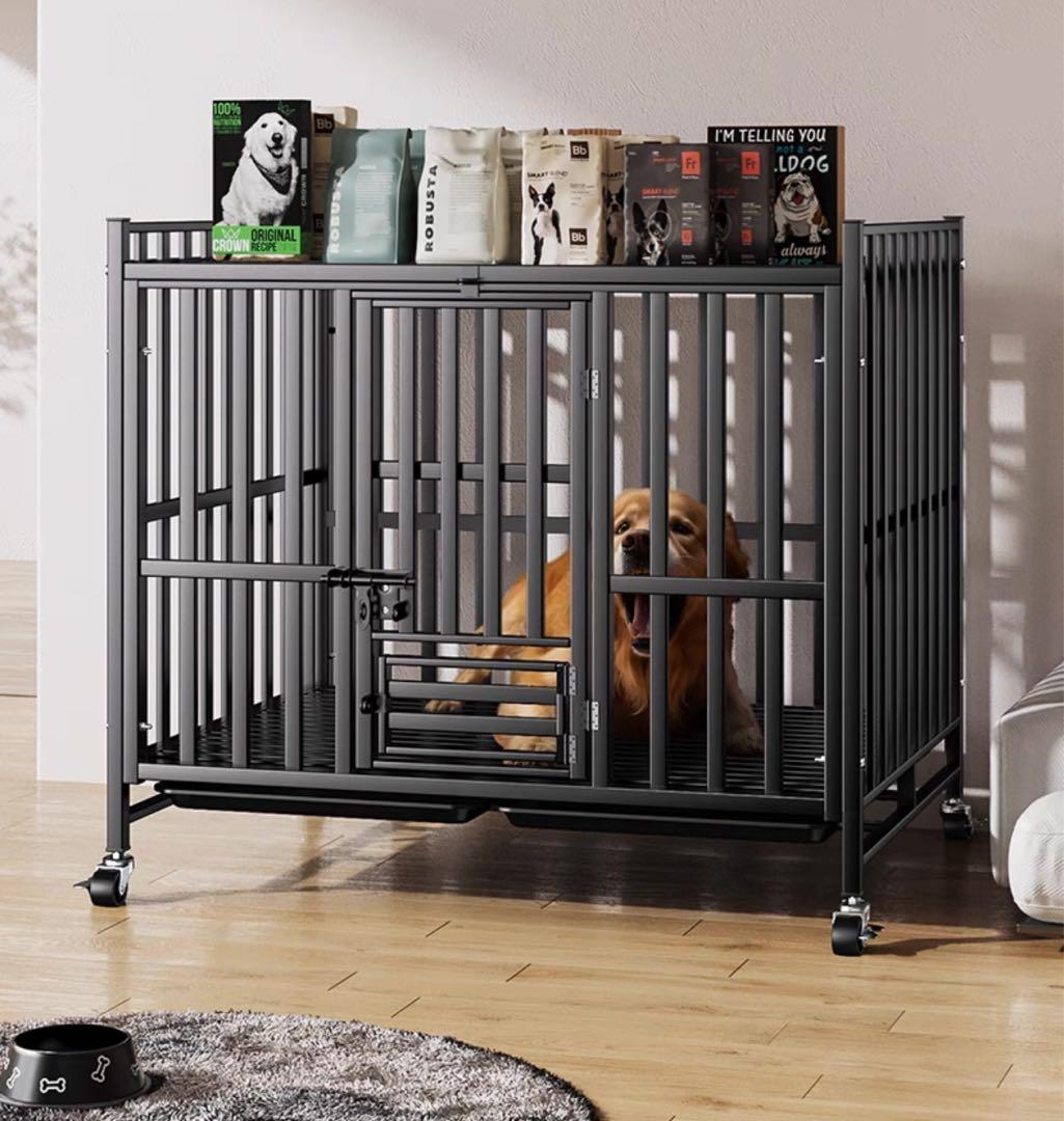 ペットケージ　犬用品　大型犬　中型犬　メタル製　95cmX65cmX85cm②